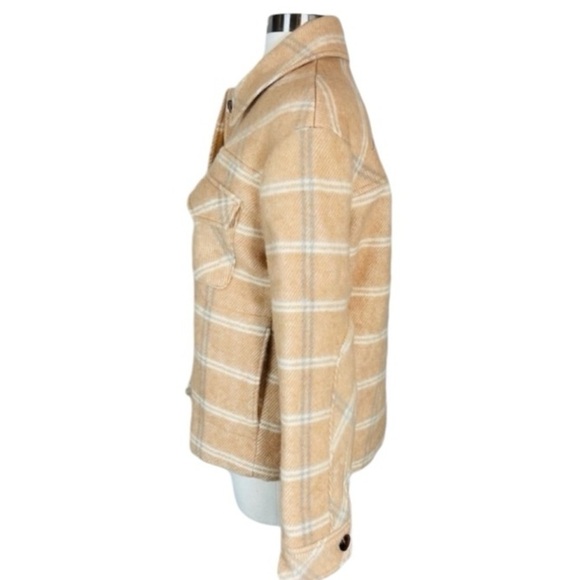 Samsoe Samsoe NEW XS Leonie Plaid Barn Coat Jacket Wool Blend $325 Nordstrom - Picture 8 of 15